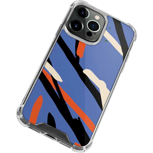 Abstract Lines iPhone 14 Pro Clear Case